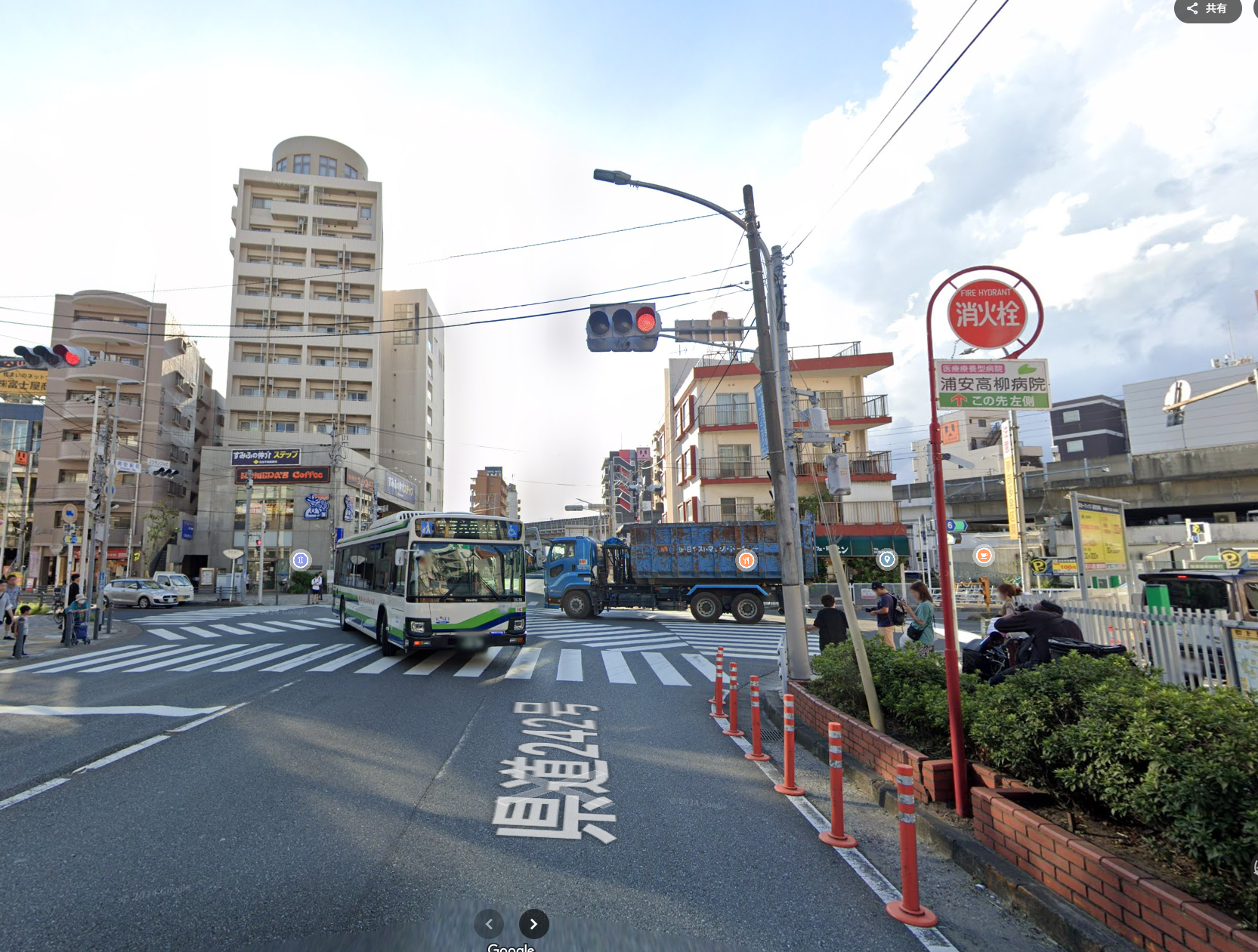 スクランブル交差点での確認