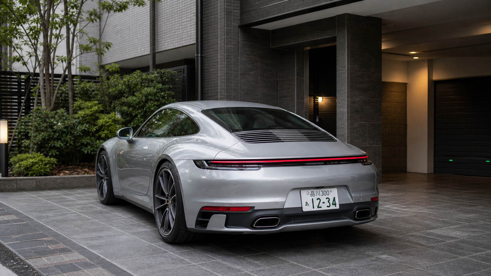 ポルシェ911で渋谷区から実践練習へ向かうイメージ
