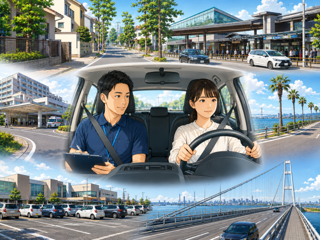 江戸川区で生活に必要な道を運転できるようにする講習イメージ