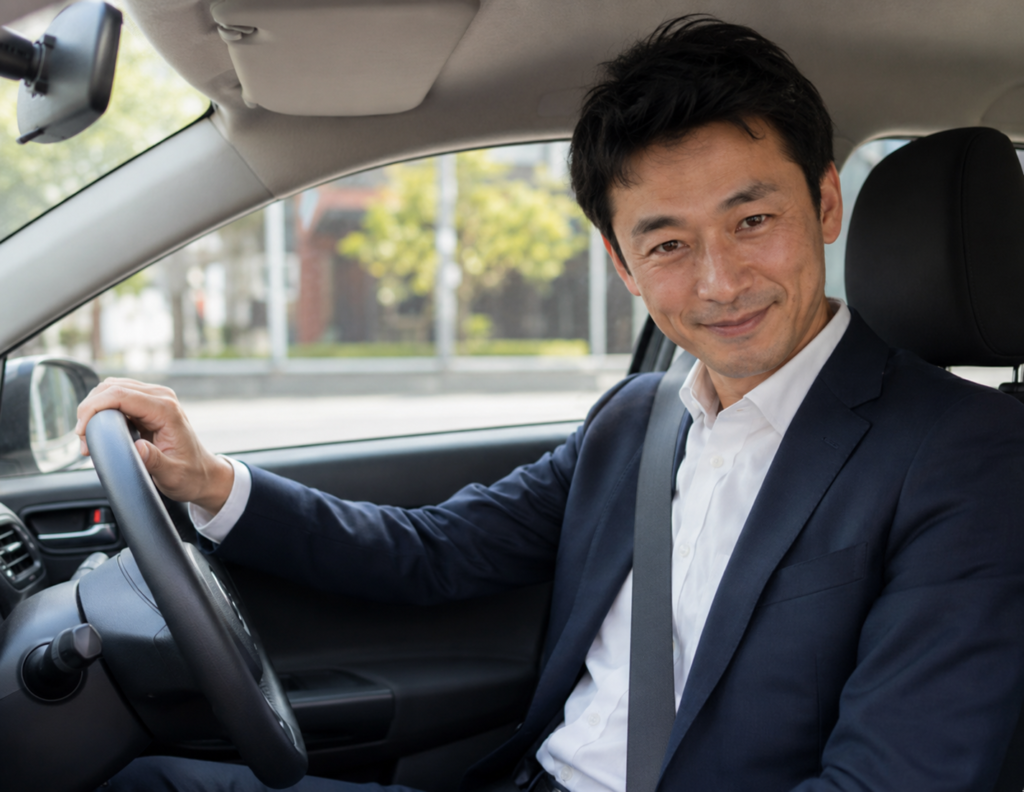 社用車ルートに向けて浅草・蔵前・合羽橋周辺を練習する講習