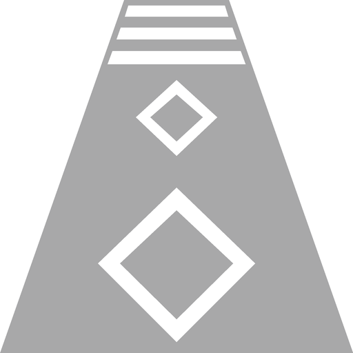 横断歩道又は自転車横断帯あり（道路標示201）の公式図柄