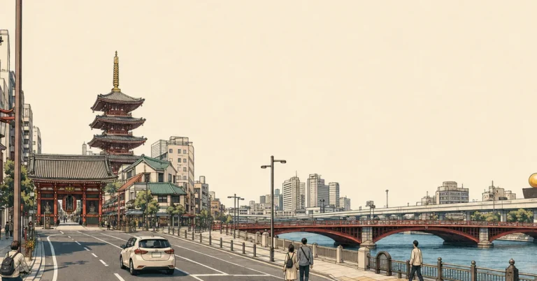 台東区の道路事情と運転対策