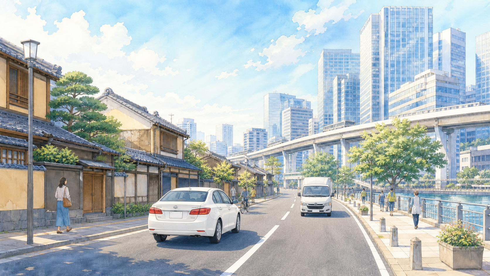 品川区の道路環境を描いた運転ガイド