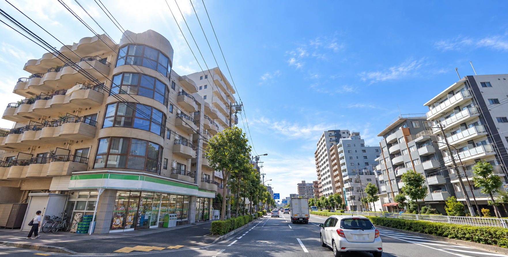葛西の一般道で4年ぶりの運転に向けて確認を重ねるイメージ